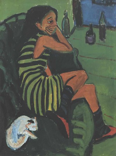Female Artist by Ernst Ludwig Kirchner